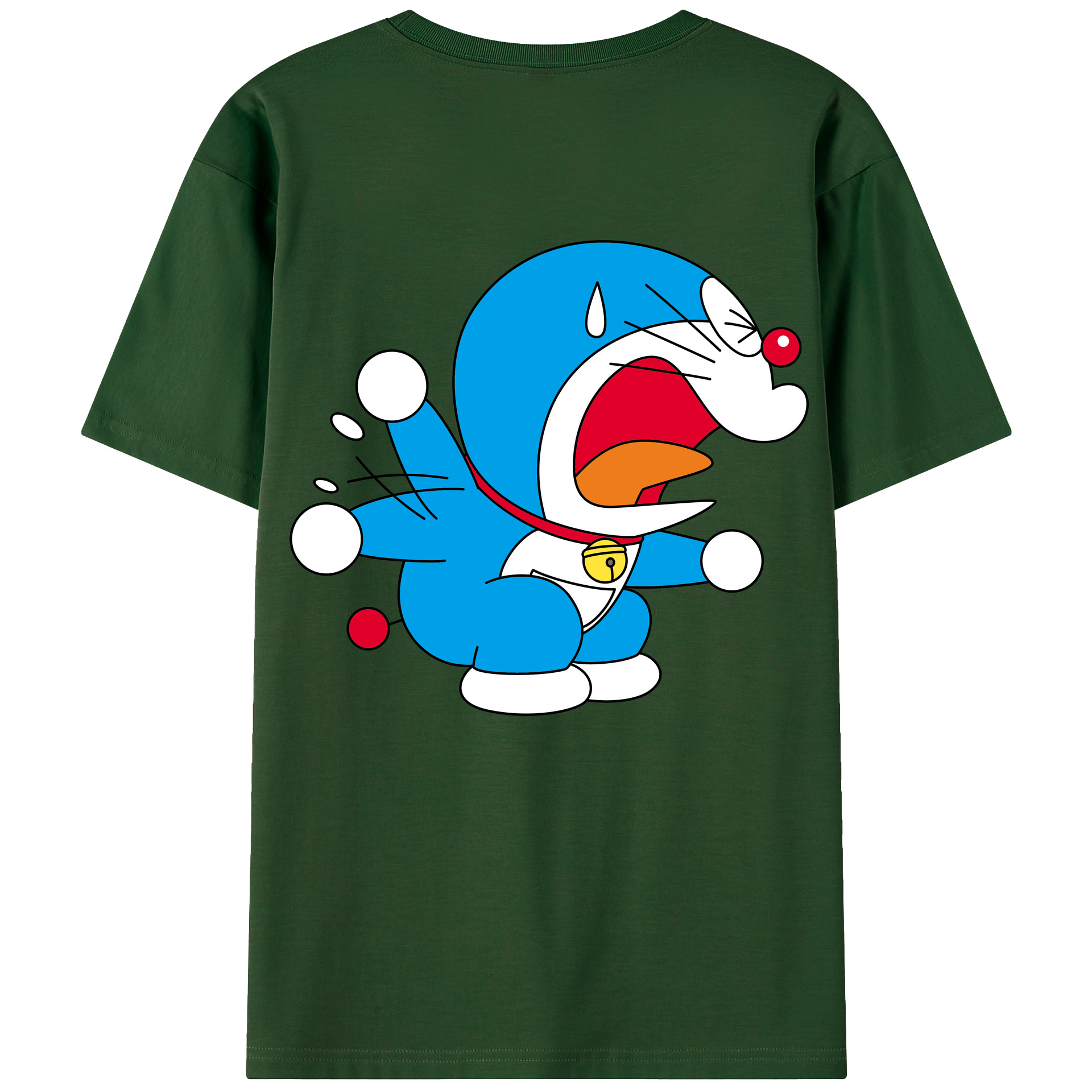 （画像用） ドラえもん Doraemon 綿100％半袖Tシャツ（背面プリント）